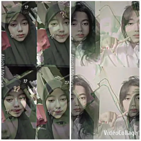 Expressions in Hijab and White Shirts