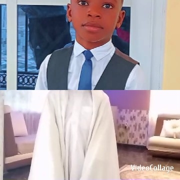 Boy in Dress Shirt and Sheet Figure