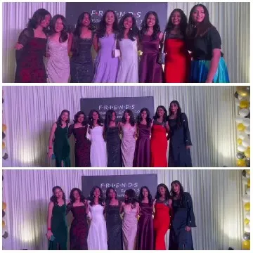 Women in Formal Attire at Celebration