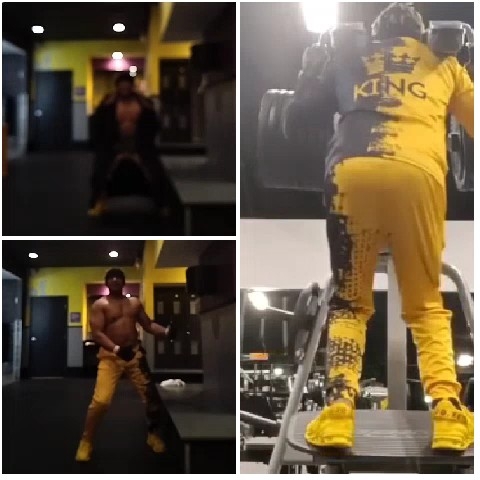 Yellow and Black Workout Session
