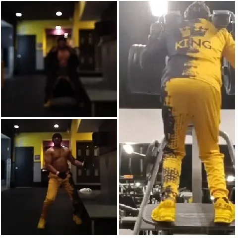 Yellow and Black Workout Session