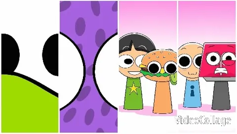 Cartoon Characters with Big Eyes