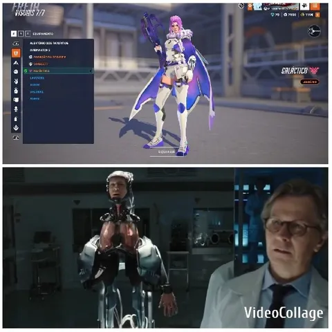 Futuristic Character and Robot Scene