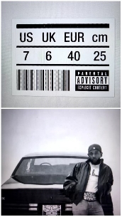Shoe Size Label and Casual Person