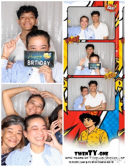 Birthday Celebration with Playful Poses