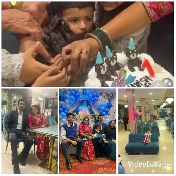 Child Prepares for Birthday Cake Cutting