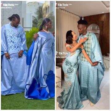 Traditional Attire in Grassy Setting