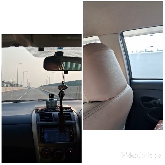 Driver's View and Backseat Area