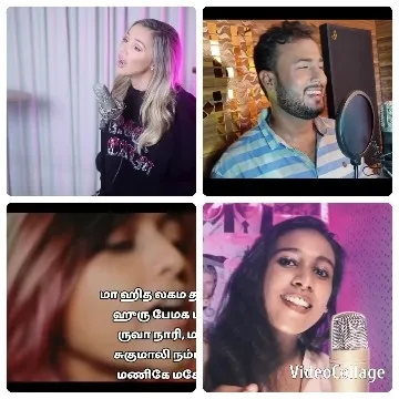 Four Singers in Colorful Settings