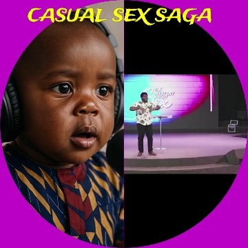 Baby in Headphones and Speaker