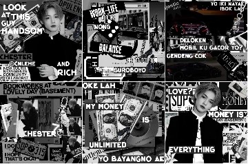 Black and White Images with Text