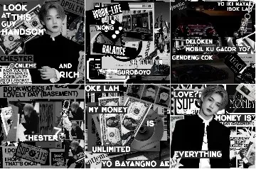 Black and White Images with Text