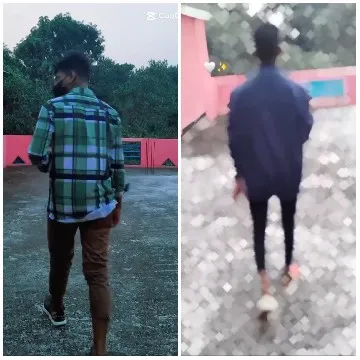 Person Walking in Outdoor Area