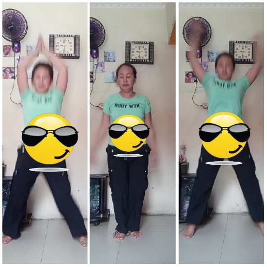 Person Doing Jumping Jacks Series