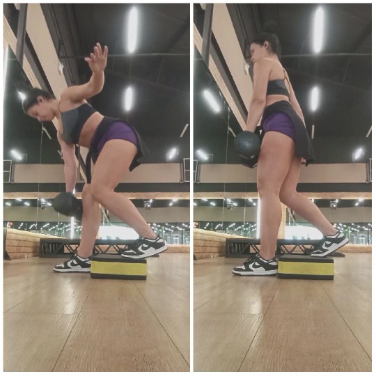 Kettlebell Exercise in Gym