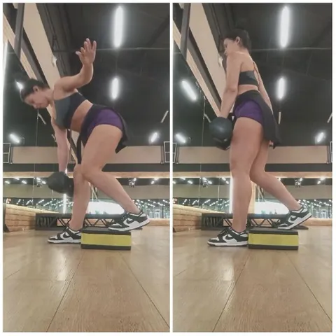 Kettlebell Exercise in Gym