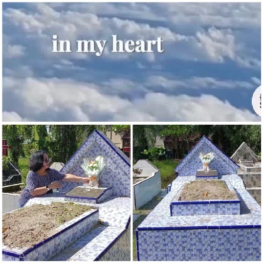 Grave Decoration with Flowers