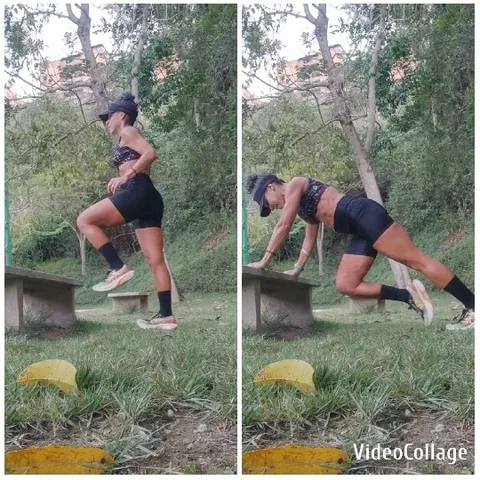 Stepping and Leaning on a Bench