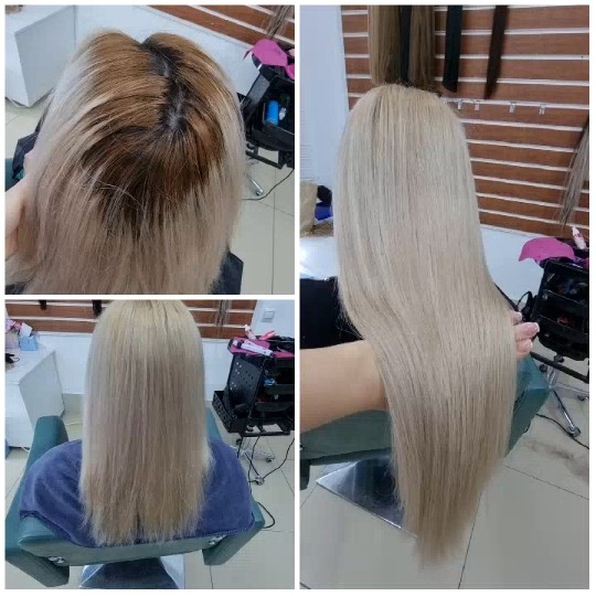 Hair Treatment Results in Salon