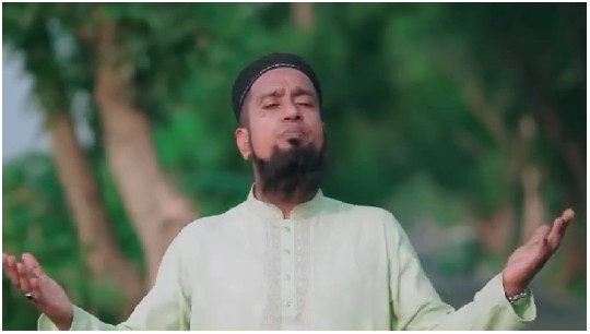 Man in Traditional Garment Outdoors