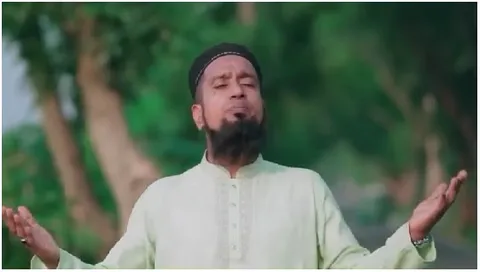 Man in Traditional Garment Outdoors