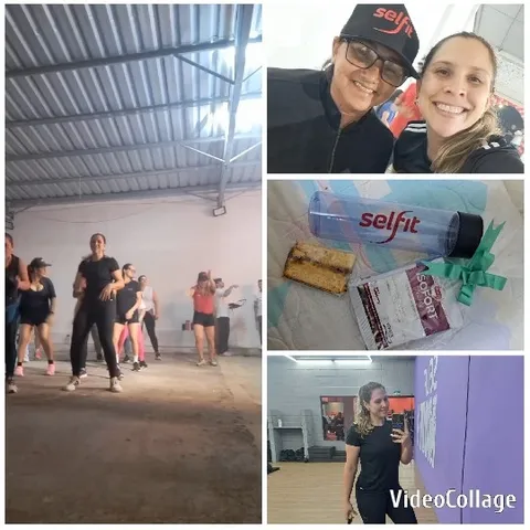 Group Exercising with Motivational Text