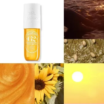 Skincare Products and Sunflowers