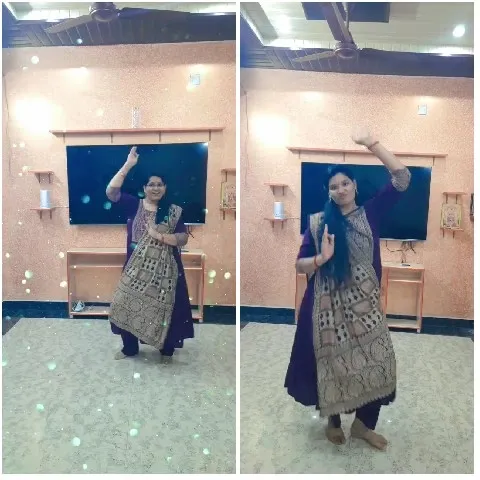 Woman Dancing in Traditional Outfit