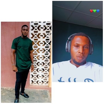 Man in Two Settings