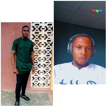 Man in Two Settings