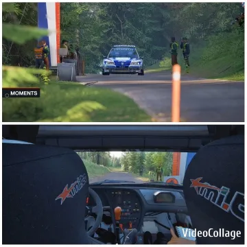 Rally Car and Interior Dashboard View