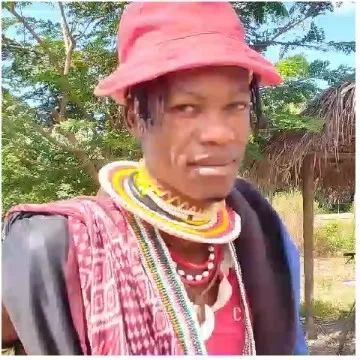 Traditional Attire in Natural Setting