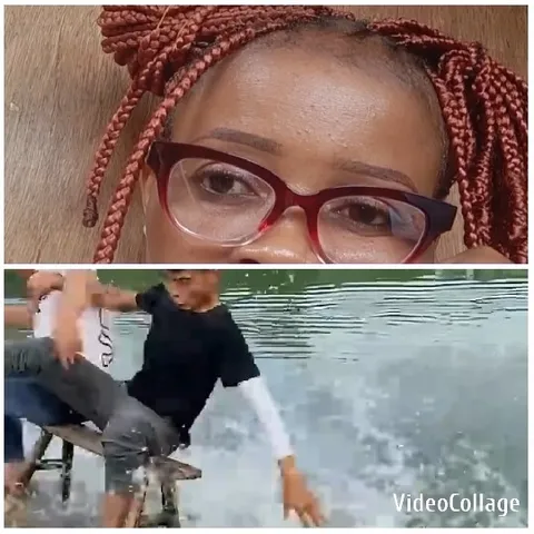 Close-up and Falling Into Water