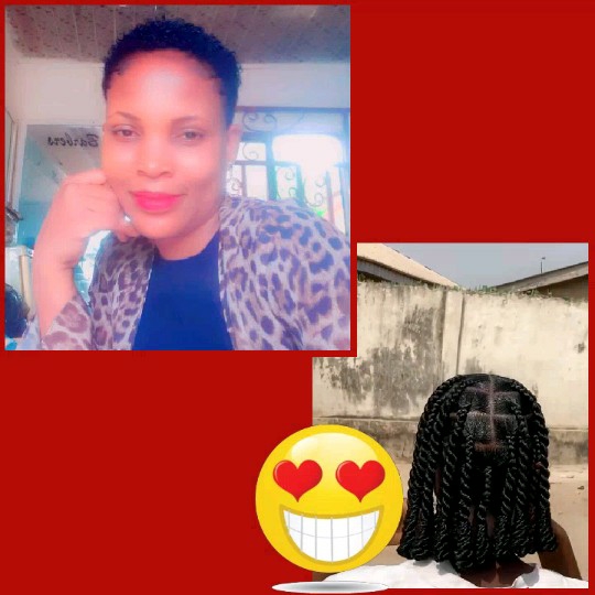 Smiling Person and Braided Hair