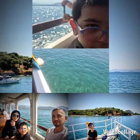 Family Enjoying a Boat Trip