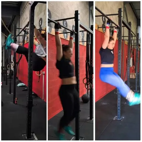 Kipping Pull-Ups in Gym