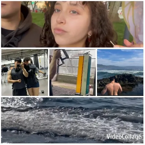 Candid Moments in Park and Ocean