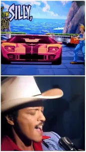 Video Game Scene and Singer