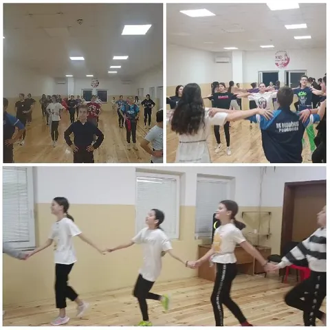 Group Activity in Bright Room