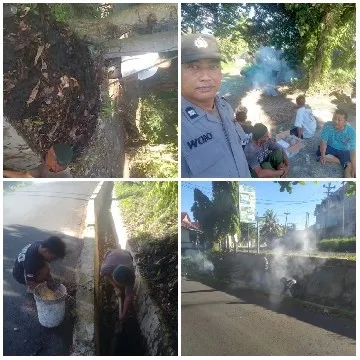 Cleaning Roadside Gutter Scenes