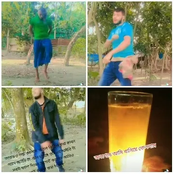 Dancing Outdoors with Drinks