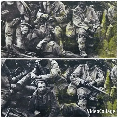 Soldiers in Trench Setting