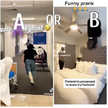 Running Down Hallway, Prank Scene