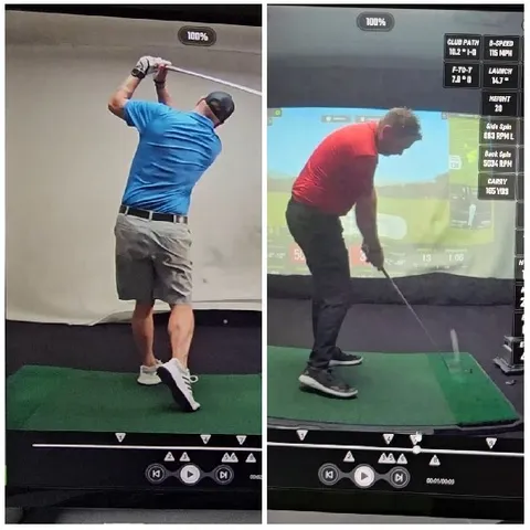 Men Playing Indoor Golf