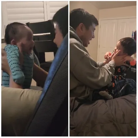 Baby Playtime at Home, Side by Side