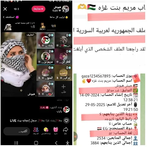 Woman in Headscarf with Icons