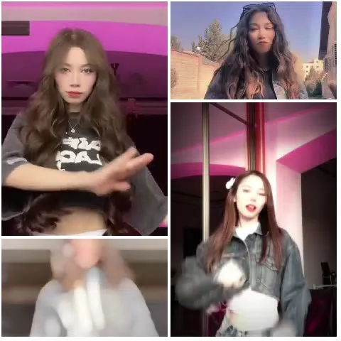 Young Women Dancing in Various Settings