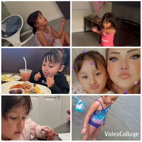 Young Girl in Various Settings