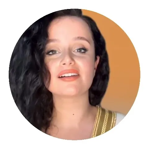 Smiling Portrait Against Orange