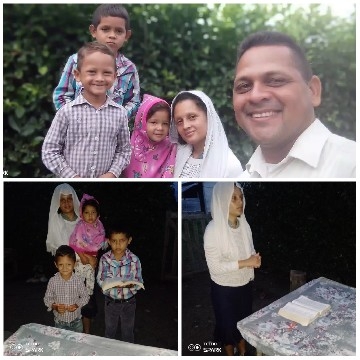 Family Posing Outdoors Together